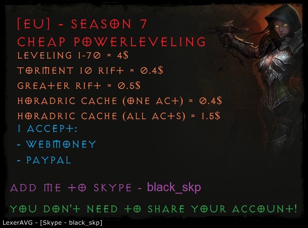 [EU] &#9608; Season 7 Cheap Powerleveling 1-70 | T10 Rifts | GRifts | T10 Bounties &#9608;-32d54ebb2d3d-jpg