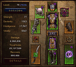 US Season9 1661p+1336p 9+ Full Builds Top player account GR115 Cleared-lightwiz-gif