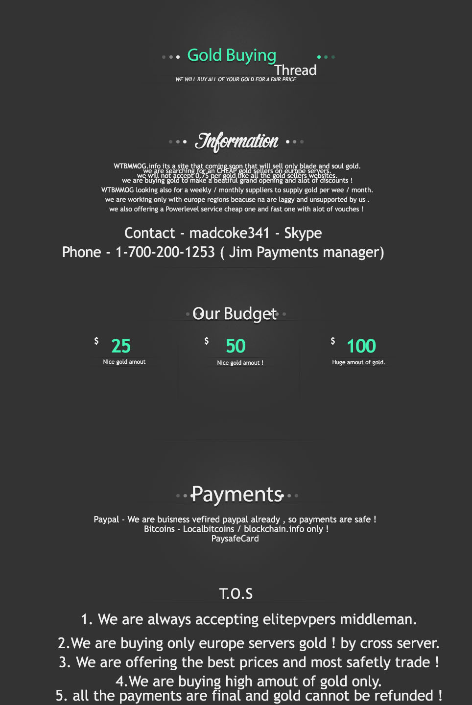 WTBMMOG.info - Buying Eu Servers Gold. Bitcoin / Paypal / PSC / New site coming soon-3sjomp9-jpg