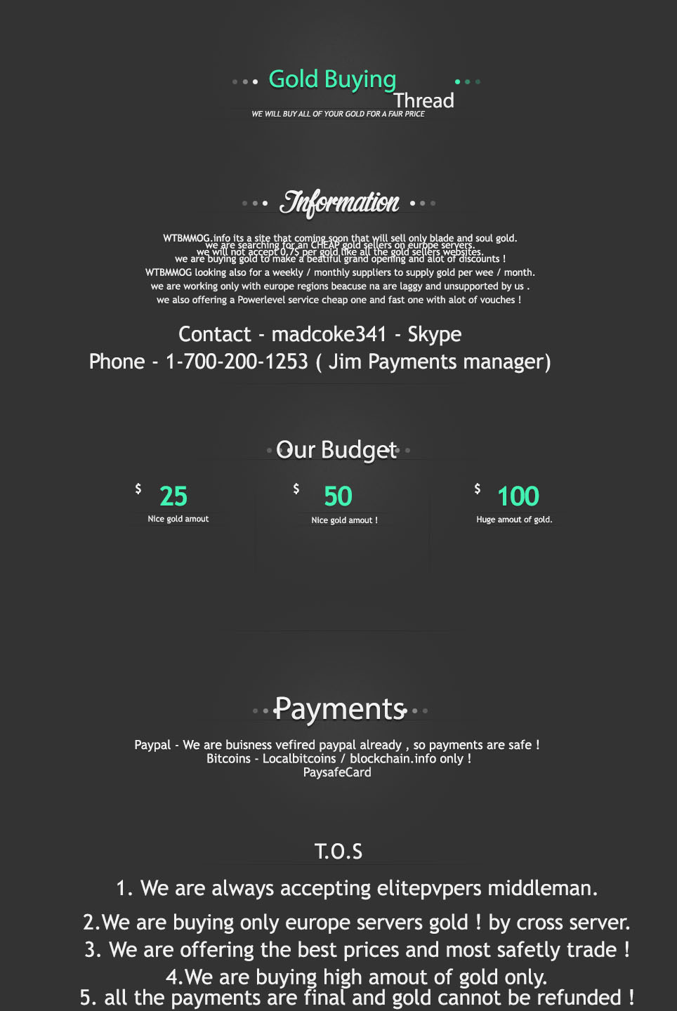 WTBMMOG.info - Buying Eu Servers Gold. Bitcoin / Paypal / PSC / New site coming soon-3sjomp9-jpg