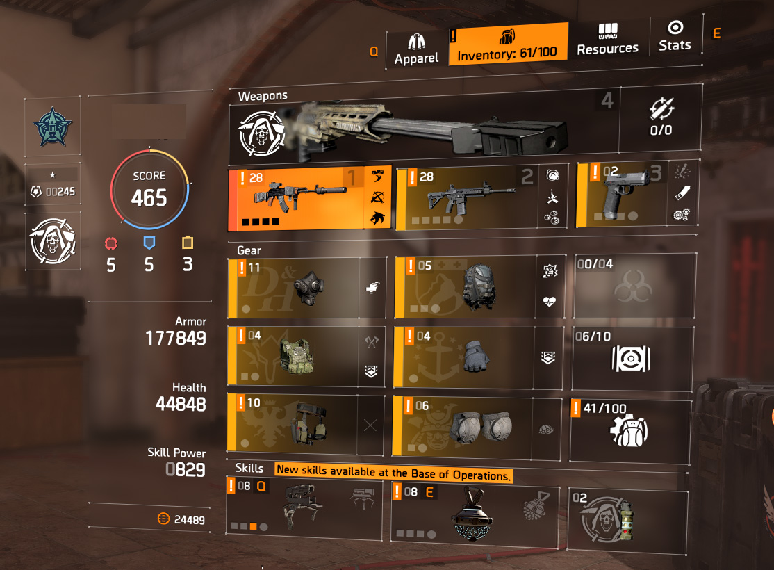 HIGH END DIVISION 2 PC ACCOUNT, LEVEL 30 and 465+ GEAR SCORE (TIER WORLD 5 DONE)-dtqteuv-jpg
