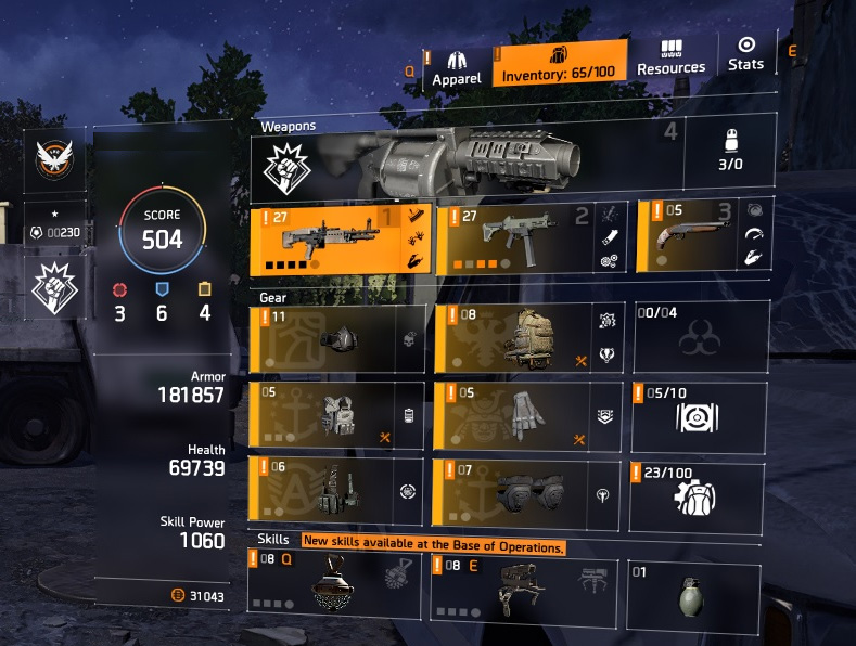 HIGH END DIVISION 2 PC ACCOUNT, LEVEL 30 and 504+ GEAR SCORE (TIER WORLD 5 READY)-j2inrxf-jpg