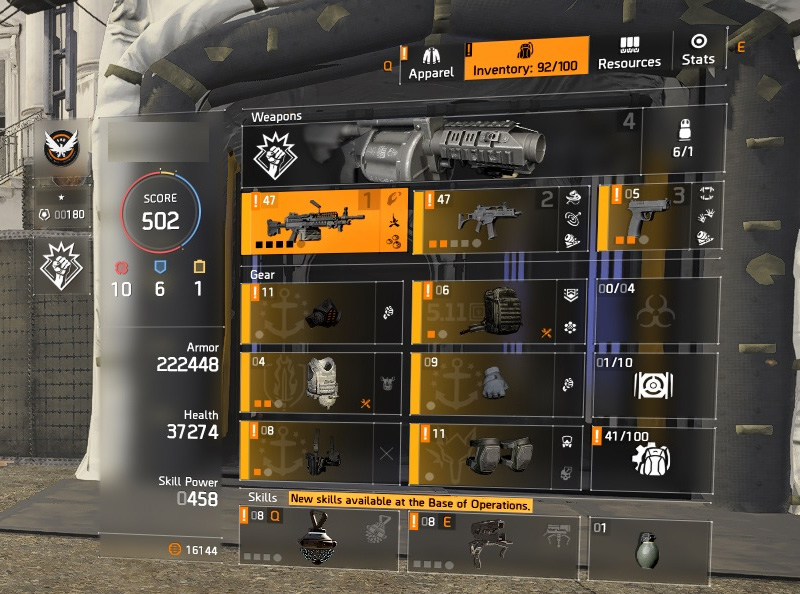 HIGH END DIVISION 2 PC ACCOUNT, LEVEL 30 and 502+ GEAR SCORE (TIER WORLD 5 READY)-sbw3yzr-jpg