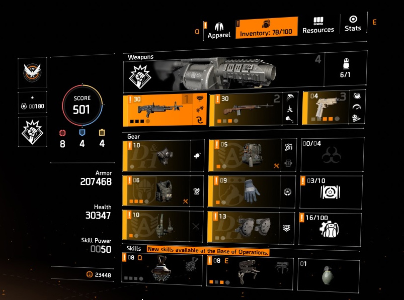 HIGH END DIVISION 2 PC ACCOUNT, LEVEL 30 and 501+ GEAR SCORE (TIER WORLD 5 READY)-rc36yer-jpg