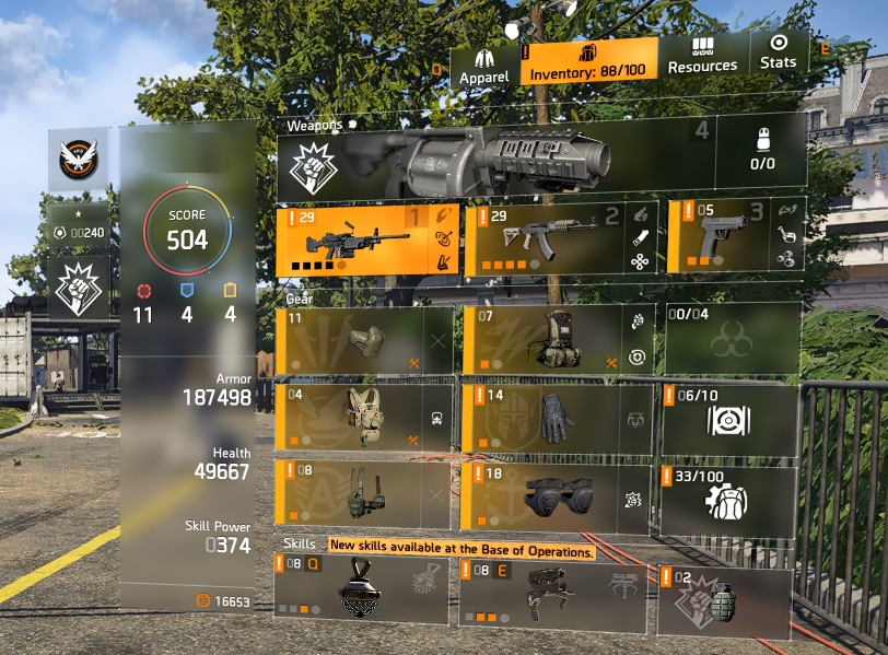 HIGH END DIVISION 2 PC ACCOUNT, LEVEL 30 and 504+ GEAR SCORE (TIER WORLD 5 READY)-e1pz8lt-jpg