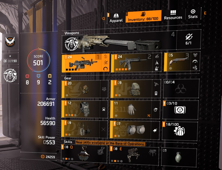 HIGH END DIVISION 2 PC ACCOUNT, LEVEL 30 and 501+ GEAR SCORE (TIER WORLD 5 READY)-91gvzwd-jpg