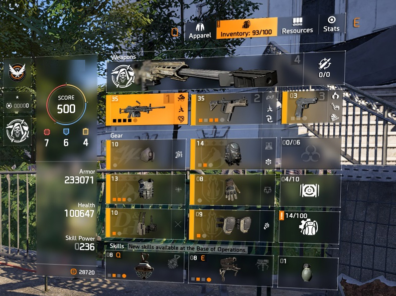 HIGH END DIVISION 2 PC ACCOUNT, LEVEL 30 and 500 GEAR SCORE (TIER WORLD 5 READY)-gto4l4z-jpg