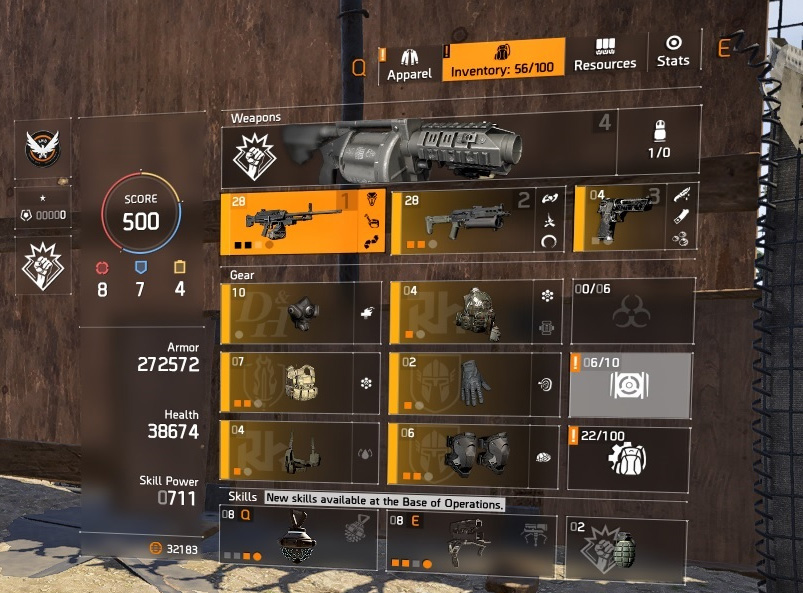 HIGH END DIVISION 2 PC ACCOUNT, LEVEL 30 and 500 GEAR SCORE (TIER WORLD 5 READY)-wog4jnc-jpg
