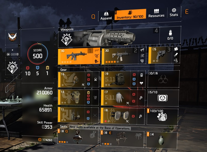 HIGH END DIVISION 2 PC ACCOUNT, LEVEL 30 and 500 GEAR SCORE (TIER WORLD 5 READY)-y9jkjsv-jpg