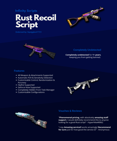 💎⭐Rust Recoil Script (✅UD 1+ years / Made for Closet &amp; Rage✅) Affordable⭐💎-advertisement_threads_743x991_1_500x600-png