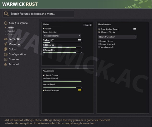 🟢Rust Cheat |💎 Warwick 💎| Forever undetected | premium quality | in house bypass-menu4-png