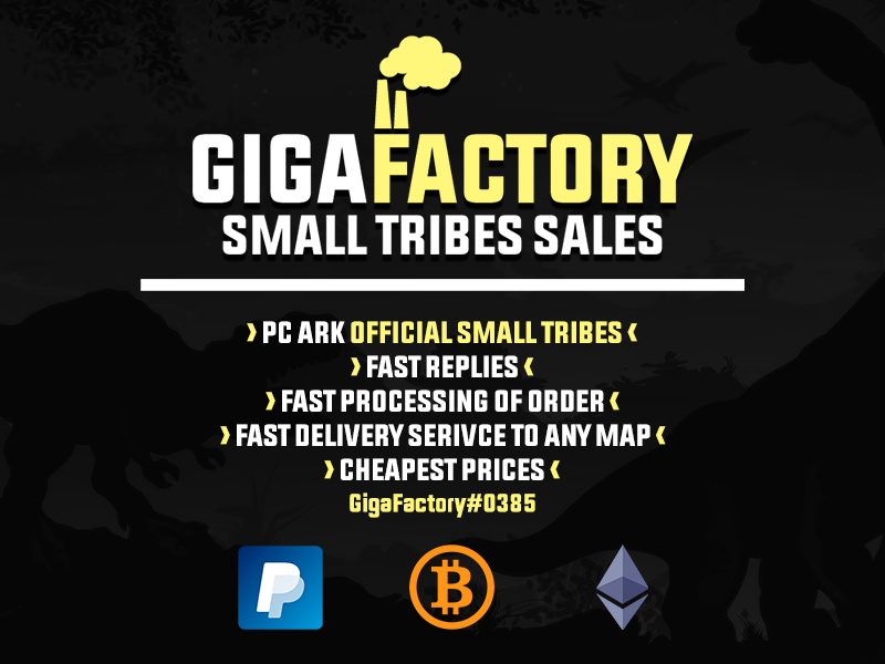 GigaFactory | ARK Official Small-Tribes PVP | Cheapest Dino Shop-info-png