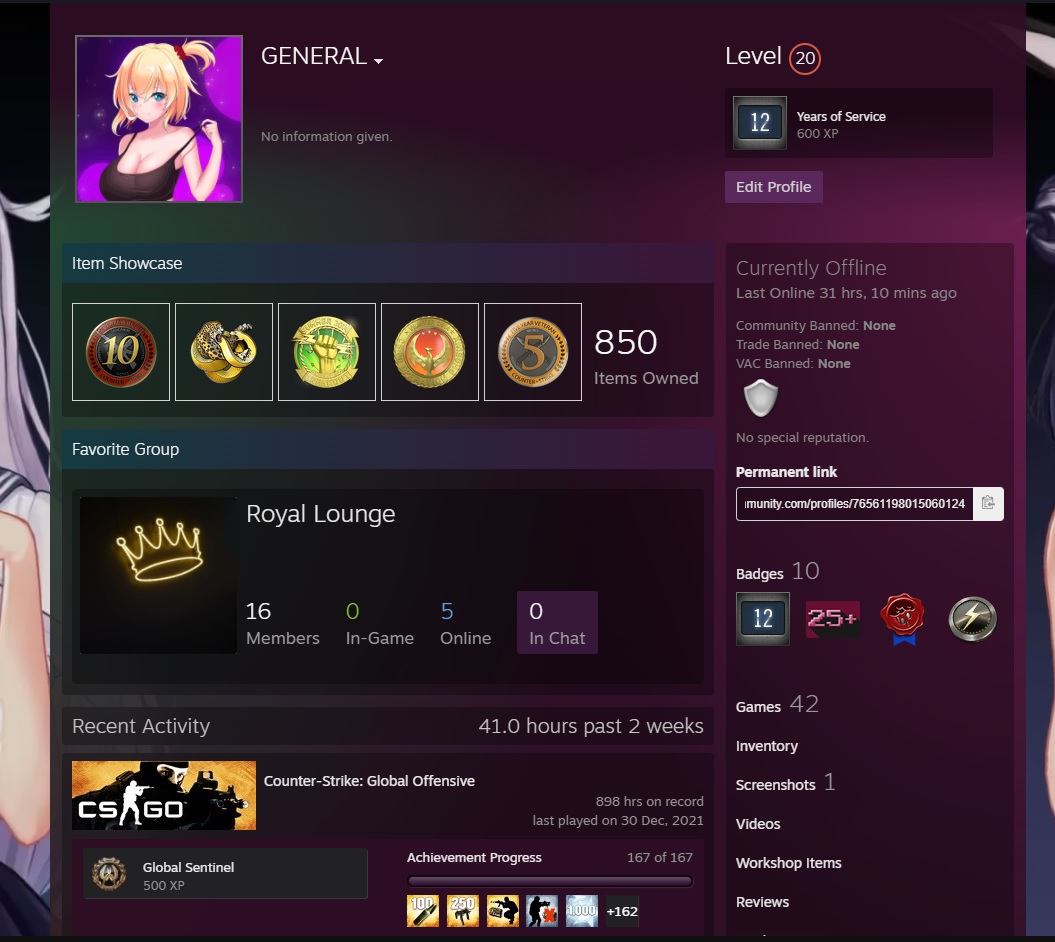 GOLD PHOENIX CSGO COIN , 42 games , nice account-jpg