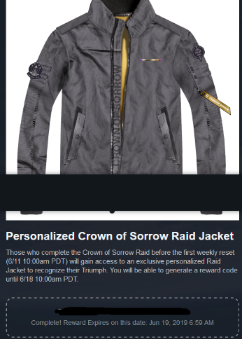 Code for first full clear Crown Of Sorrow to buy triumph Jacket with 99.9% discount-4-png