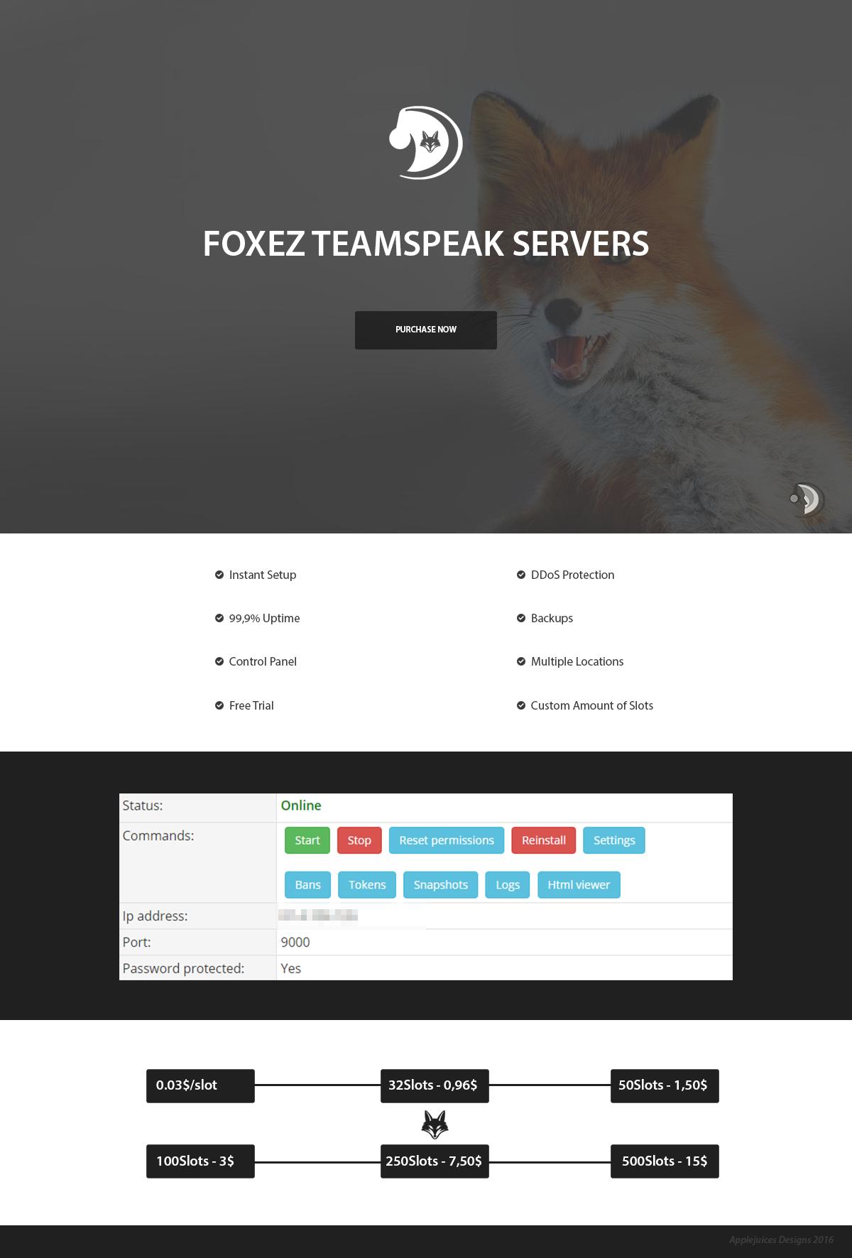 Teamspeak3 servers from less than 1$ | DDoS protection | Control Panel | Free Trial-v6jgofv-jpg