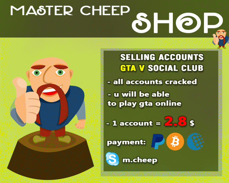 &#10148;Selling GTA V Cheap Accounts! [MASTER CHEEP SHOP]-psd-msstacc-gif
