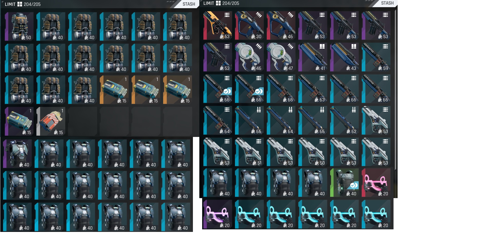 Selling Exotic KOR-47, 2x Voltaic Brute, Hammer, Purple and Blue Weapons, Mats and Old K Currency :)-stuffinthecycle-jpg
