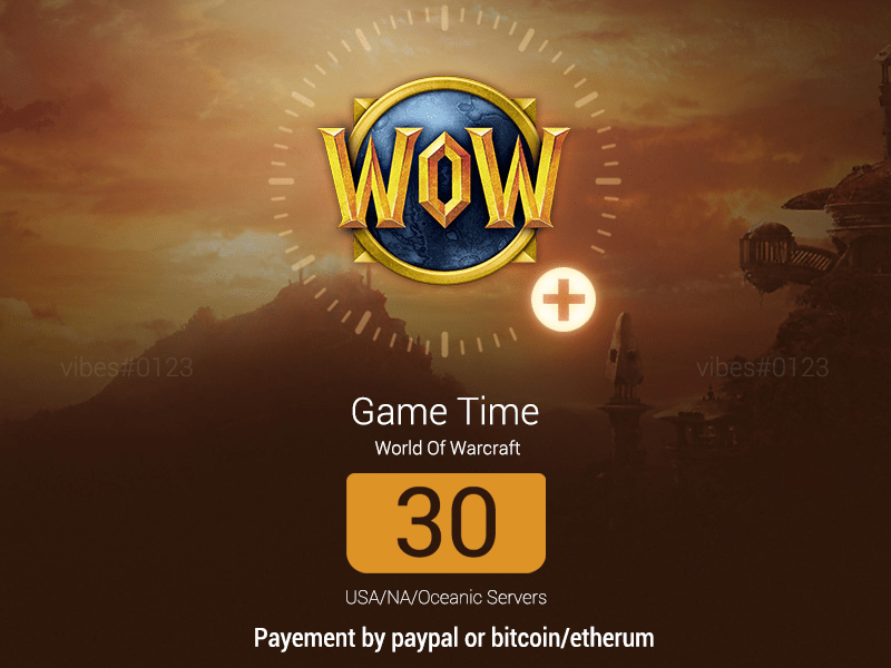 World of Warcraft® Game Time - 30 Days US/NA/Oceanic Servers-30dsell-min-png