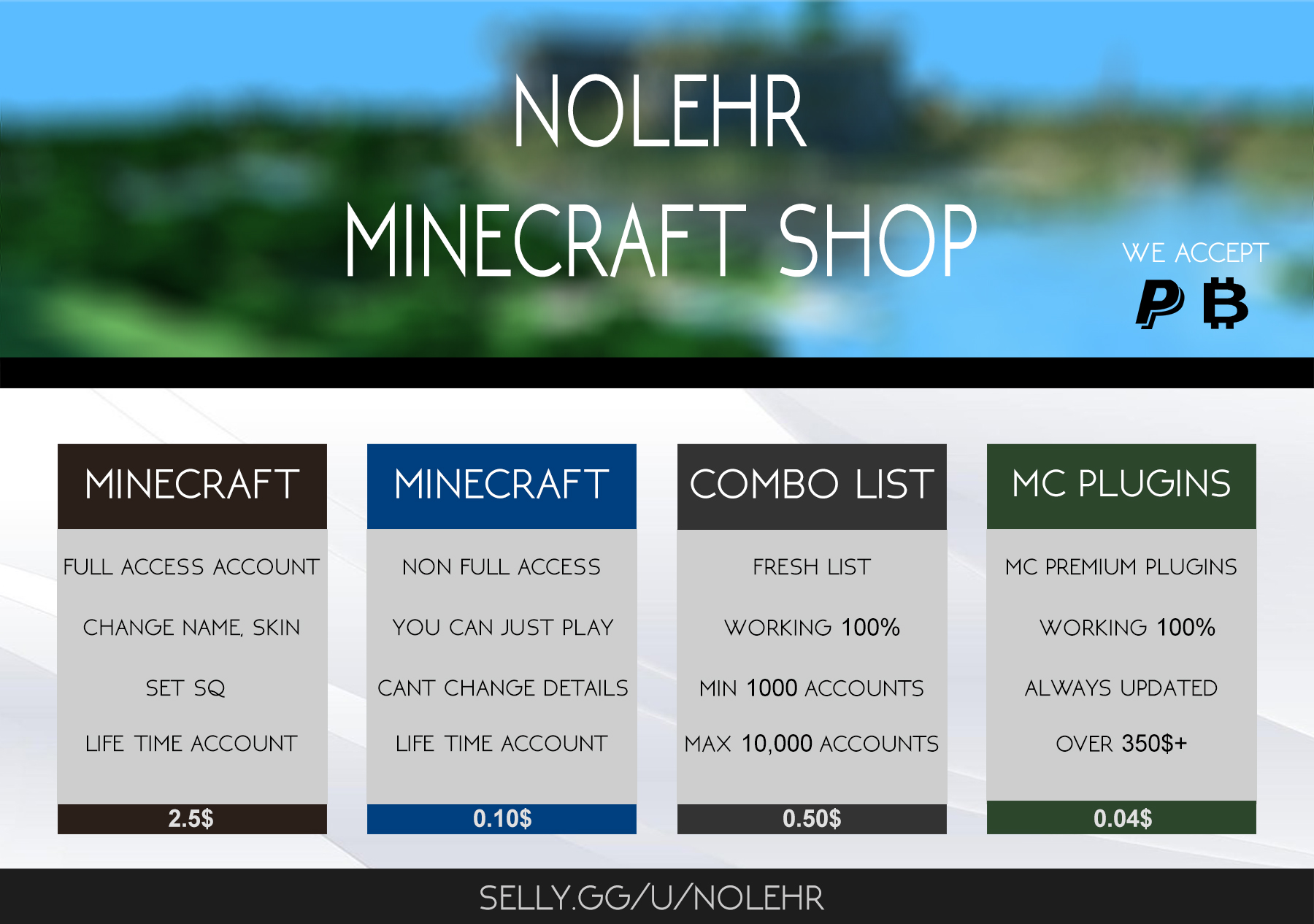 [AUTOBUY] selly.gg/u/nolehr | MC Premiums, Fresh Combo Lists, MC Premium Plugins-nole_gotovo-jpg