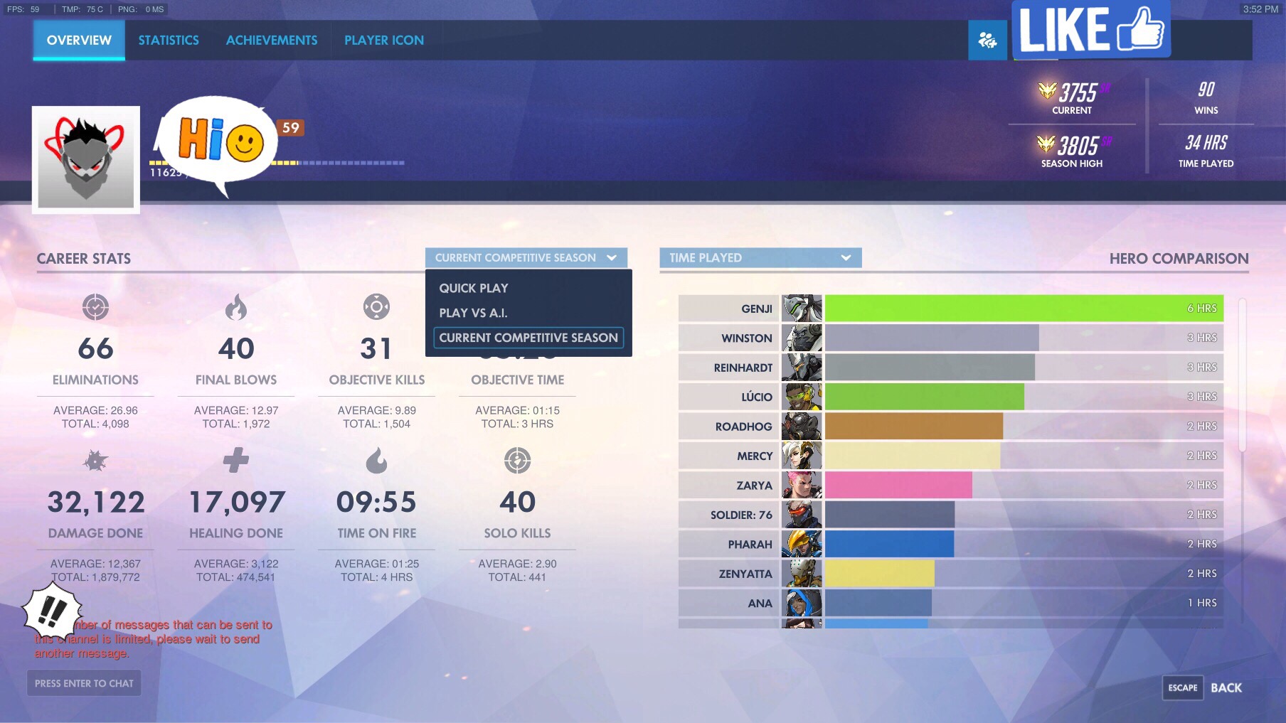 Overwatch Origins lvl 59 - Smurf Account - 3k8 SR-img_0705-jpg