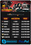 Eliteboost | Overwatch | Rank Boost|Leveling 1.79€ 1-25 30€|Golden Weapons |Placement-overwatch-gif