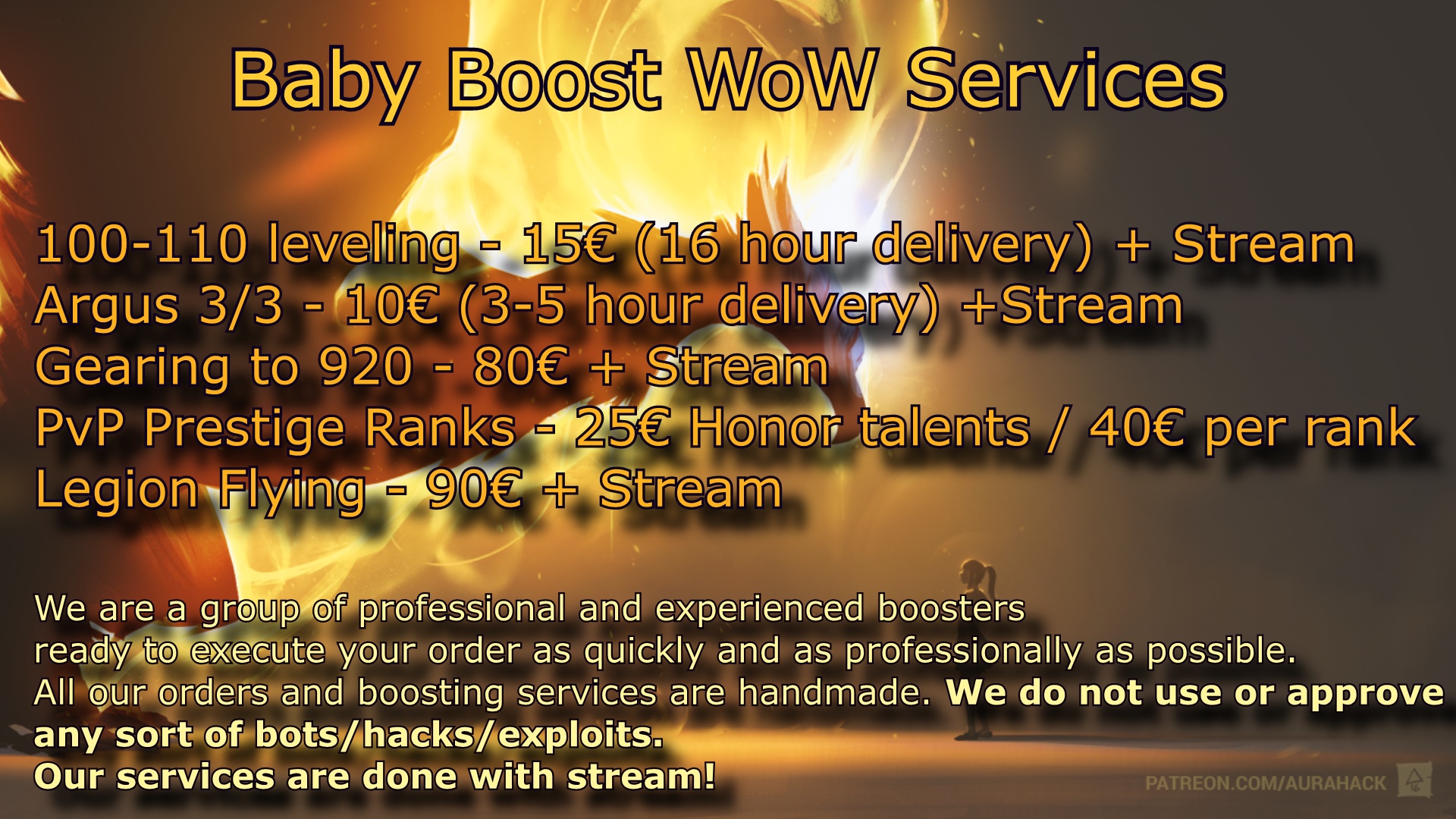 Cheap WoW boosting service! Leveling 5-12 hours,gearing,pvp prestige and more! :)-babyyyy-jpg