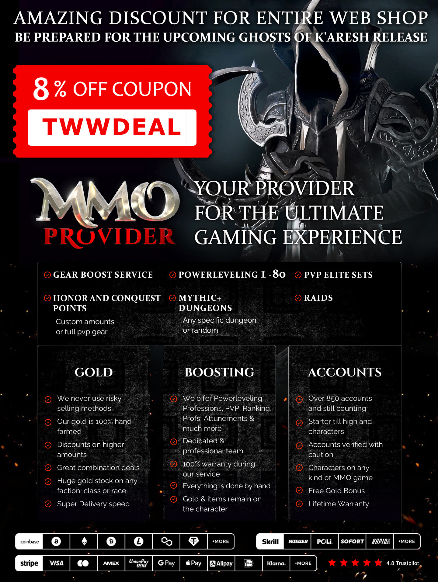 Fast &amp; Secure WoW TWW Gold | Daily price update| ALL Servers | Instant Delivery-tww-ownedcore-jpg