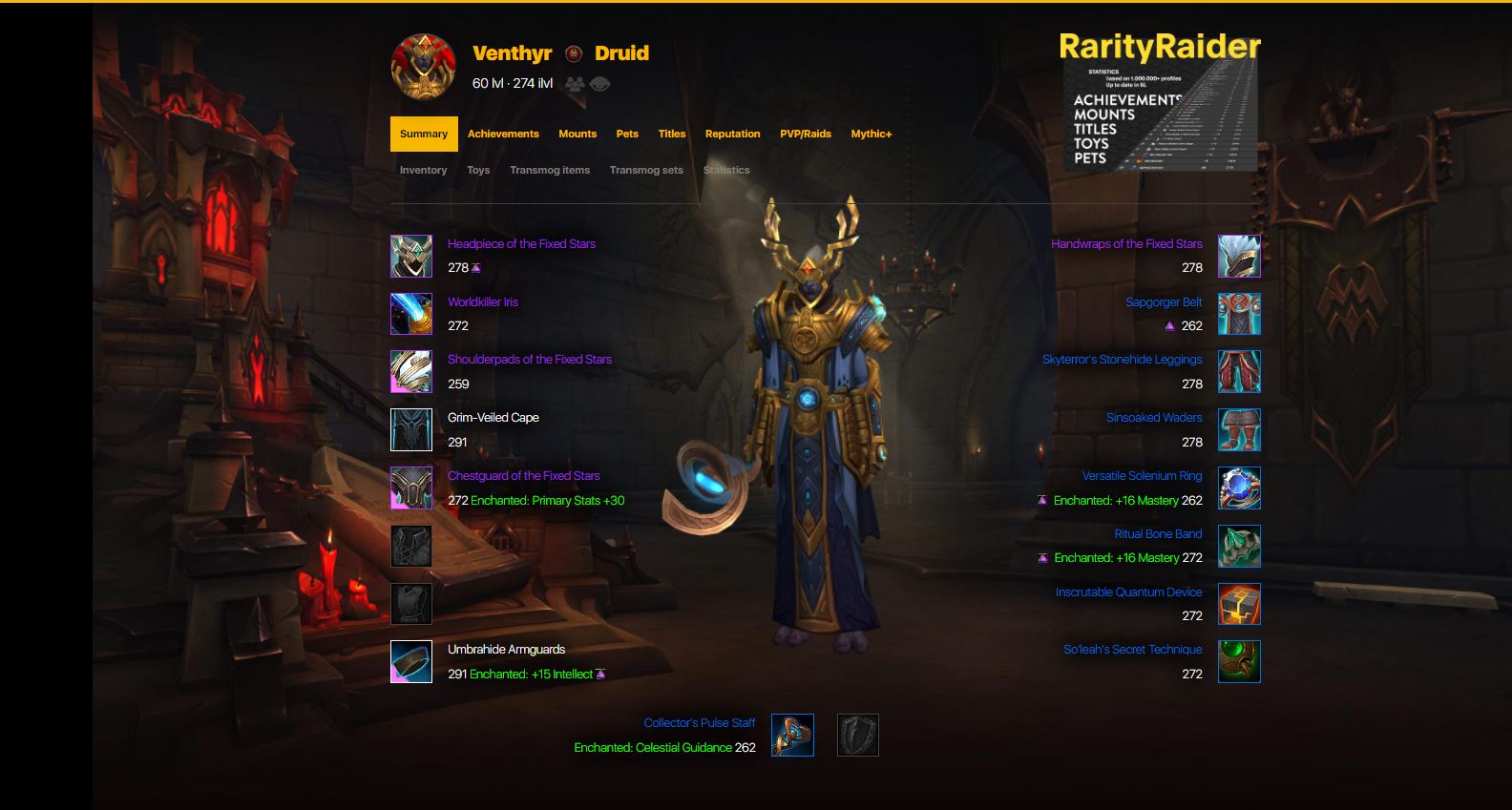 Warlock 279+ i lvl - Druid 275+ i lvl - Hunter 265 + and Priest 265+-druid-jpg