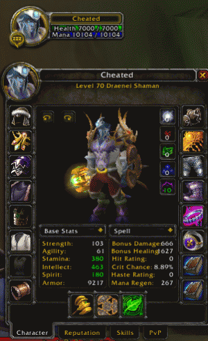 Warmane-Outland-Alliance Account, 70 resto shaman 1627 Bonus Heal+70 Hunter-cheated-gif