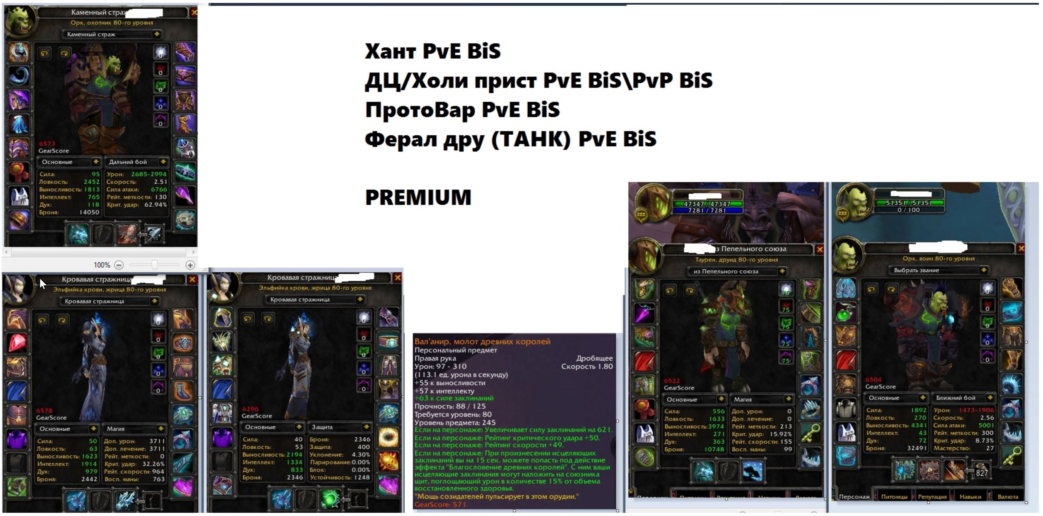 Warmane Icecrown Disc PvE bis &amp; Full pvp set wrathful x1 hunter BiS MM and 2 more bis-vv1moo1-jpg