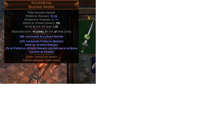 WTS Shiversting Bastard Sword-poe2-jpg