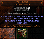 Selling Path of Exile Currency / Gems / Uniques / Powerleveling (Softcore + Hardcore)-facebreaker-strapped-mitts-png