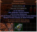 Selling Path of Exile Currency / Gems / Uniques / Powerleveling (Softcore + Hardcore)-hrimsorrow-goathide-gloves-jpg