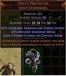 Selling Path of Exile Currency + Gems + Uniques + Powerleveling + Accounts (SC &amp; HC)-volls-protector-holy-chainmail-jpg