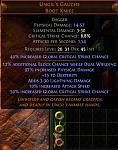 Selling Path of Exile Currency + Gems + Uniques + Powerleveling + Accounts (SC &amp; HC)-ungils-gaunche-boot-knife-jpg