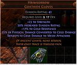 Selling Path of Exile Currency + Gems + Uniques + Powerleveling + Accounts (SC &amp; HC)-hrimsorrow-goathide-gloves-jpg