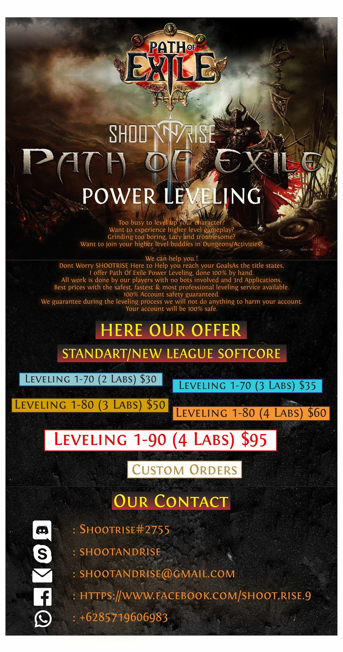 Path Of Exile Boosting And Powerleveling Services - Standart / New League Standart-poeee-copy-jpg