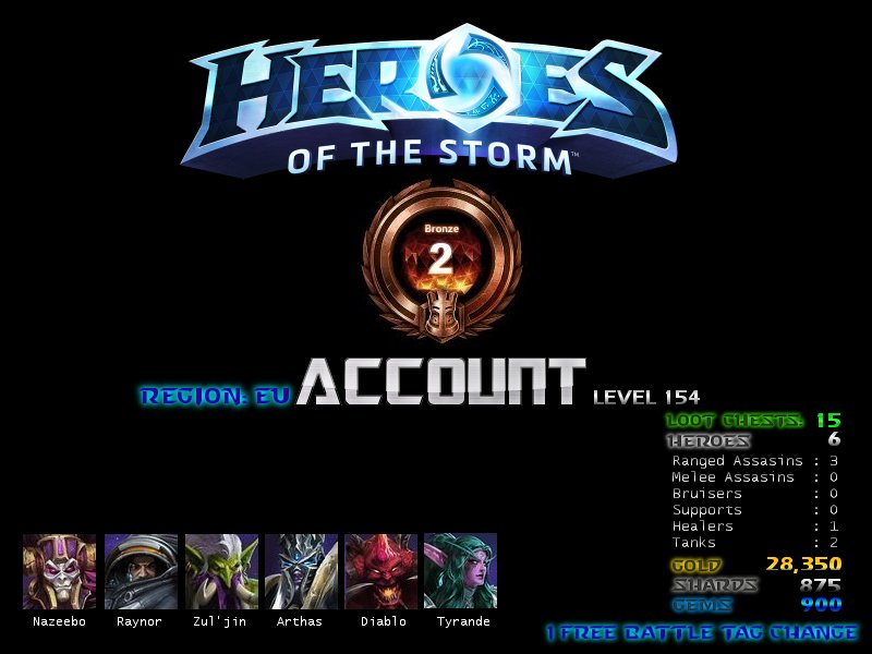 Heroes of the Storm Account | € 29 () | Bronze 2 | BattleTag Change |  Heroes &amp; more see image.-hotsacc-forsale-ac2-jpg