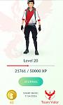 Account 20,5lvl, Team Valor, 40k stardust, 1k+ CP-postac-jpg