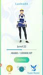 Level 22 - pokedex 110 - 161000 stardust - many 1000+CP pokemons -  only!-1-jpg