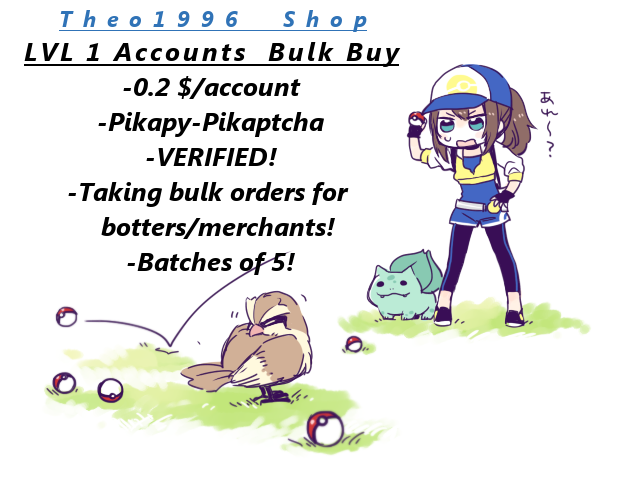 Buy pokemon go account selly